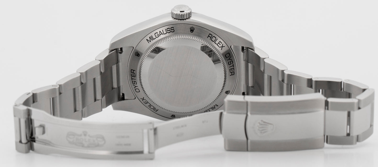 2023 Rolex Rolex Milgauss 116400 GV Black Steel 40mm Watch Box Papers