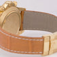 Rolex Daytona Cosmograph 18K Yellow Gold WHITE 40mm Brown Leather 16518 Watch