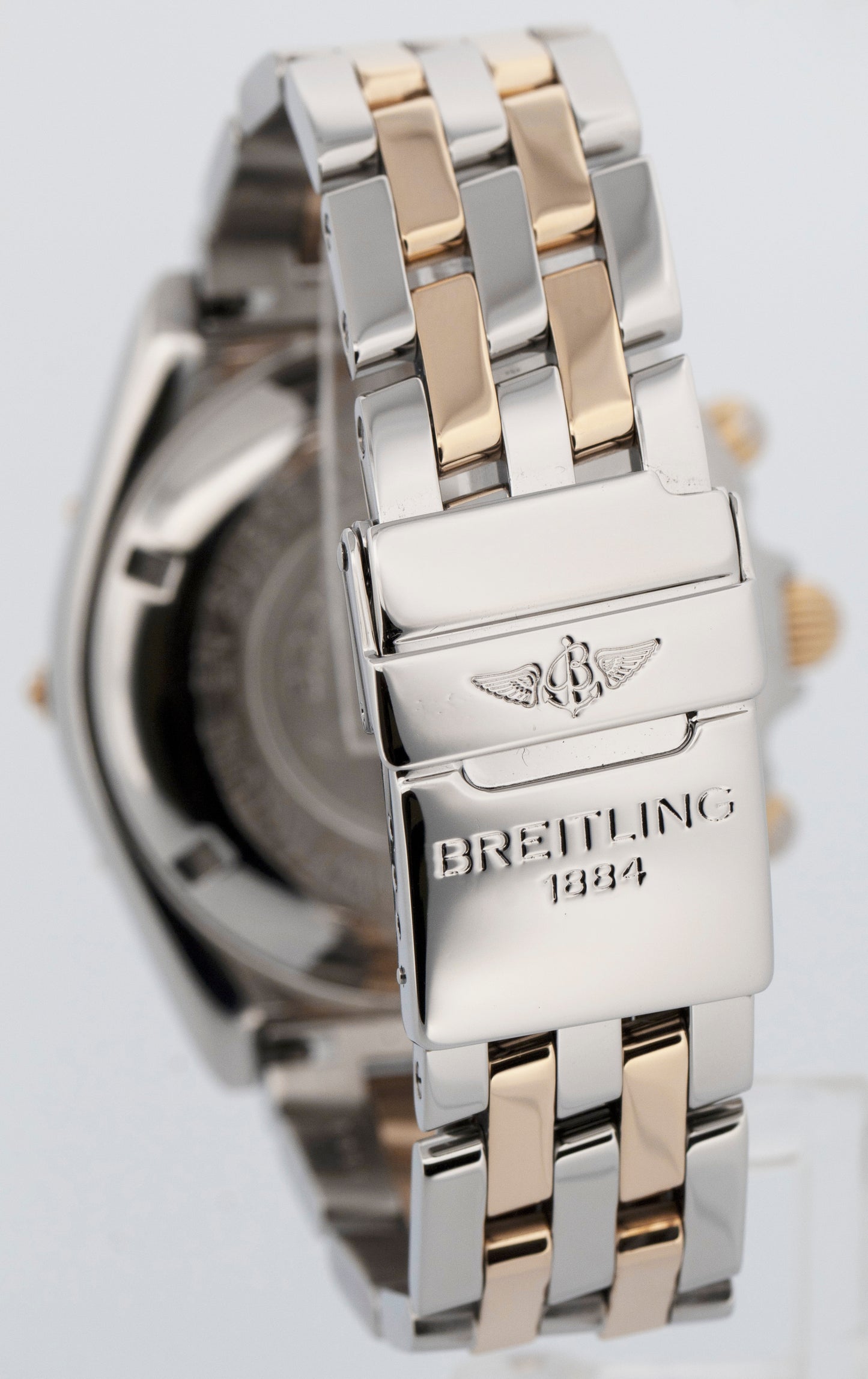 PAPERS Breitling Crosswind 43mm Two-Tone Yellow Gold Steel Watch B13055 BOX