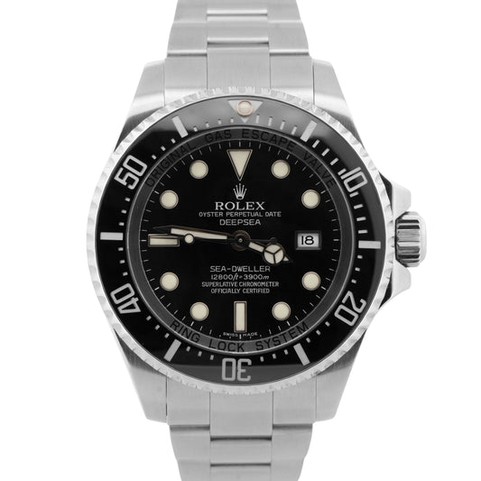 2011 PAPERS Rolex Sea-Dweller Deepsea BLACK Steel 44mm 116660 Watch BOX
