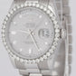 MINT Rolex Day-Date Presidential 36mm Silver DIAMOND 950 Platinum Watch 118206