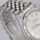 NOS Rolex DateJust Silver 36mm Stainless Steel 18K White Gold Watch 16234 BOX
