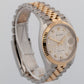 Rolex DateJust SILVER DIAMOND JUBILEE Two-Tone Gold 36mm 126233 Watch BOX