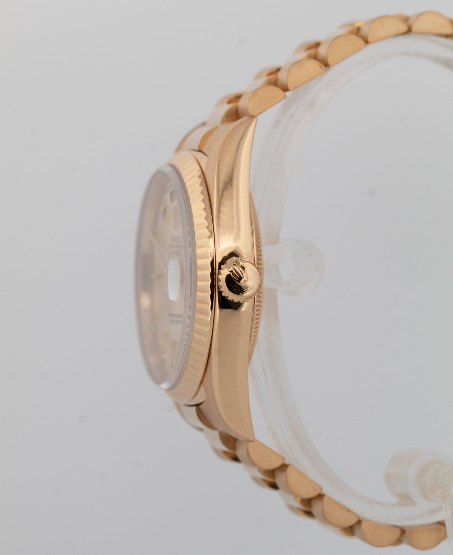 Rolex Day-Date President 18238 Silver Double Quick 36mm 18K Yellow Gold Watch
