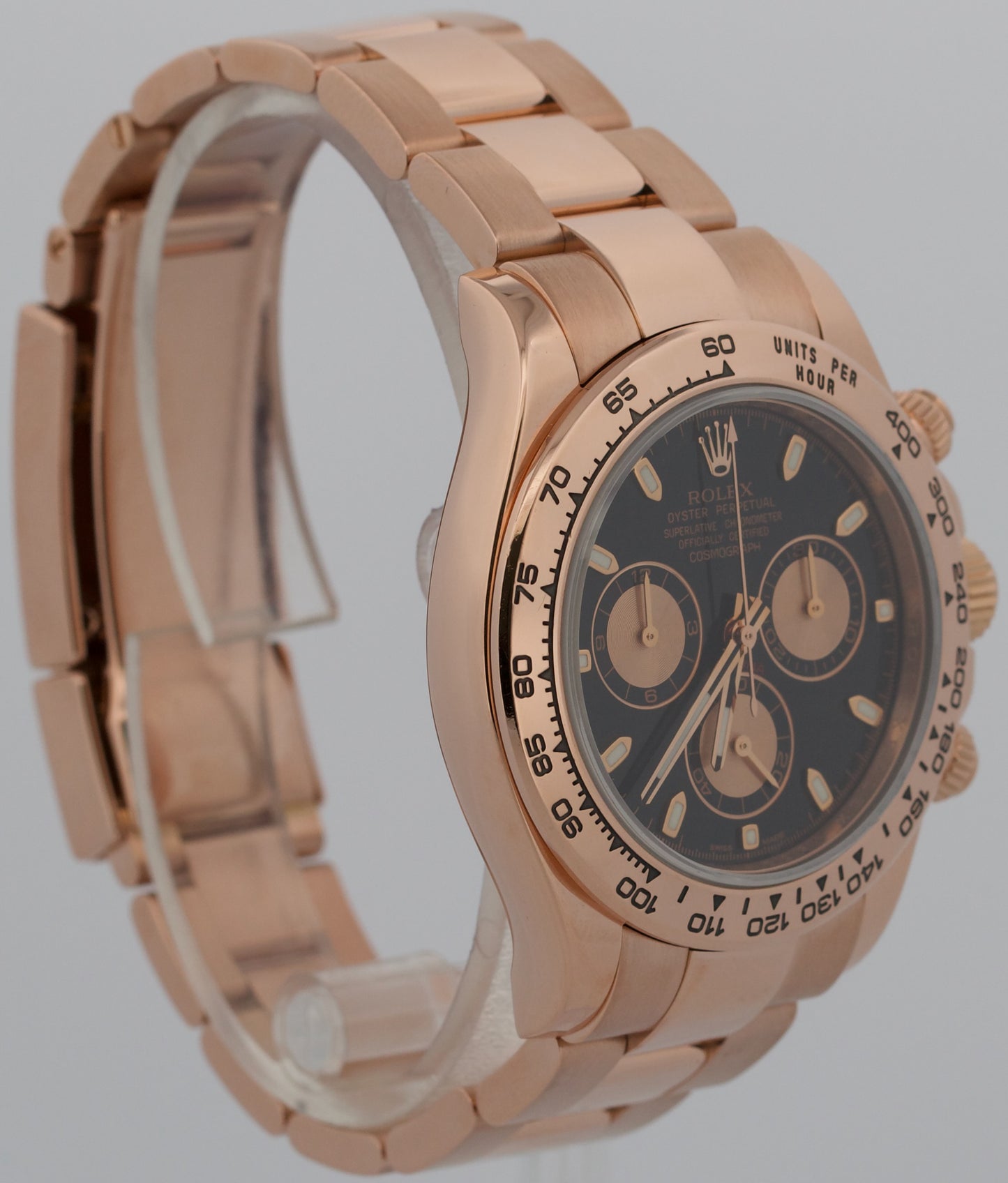 Rolex Daytona Cosmograph 116505 Black 40mm 18K Rose Gold Chronograph Watch Box