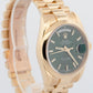 2026 RSC Rolex Day-Date President 118208 Green 18K Yellow Gold Smooth 36mm Watch