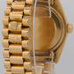 VINTAGE 1972 Rolex Day-Date President BLUE DIAMOND 36mm 18K Yellow Gold 1803