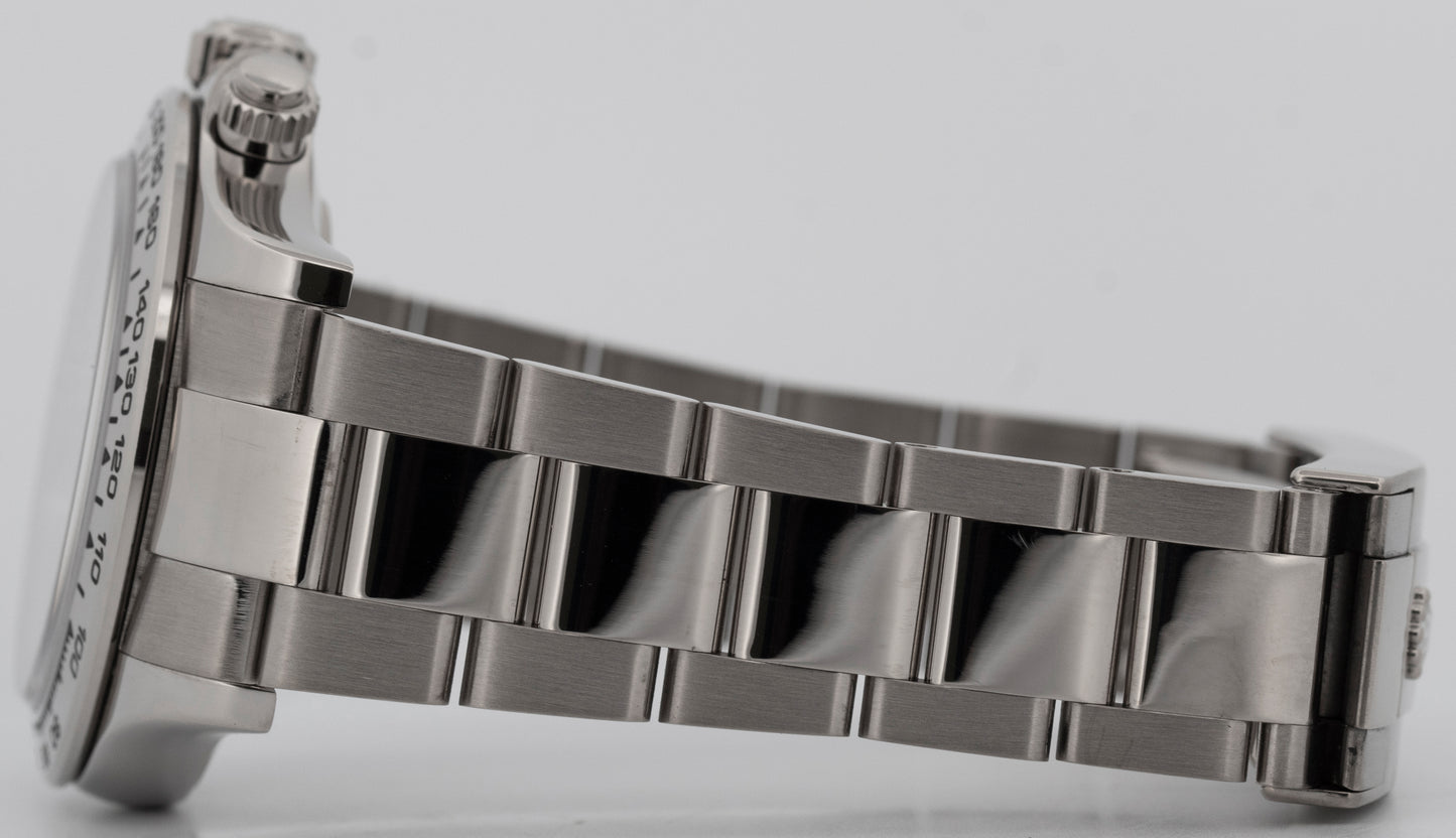 PAPERS Rolex Daytona Cosmograph BLUE 18K White Gold 40mm Watch 116509 BOX