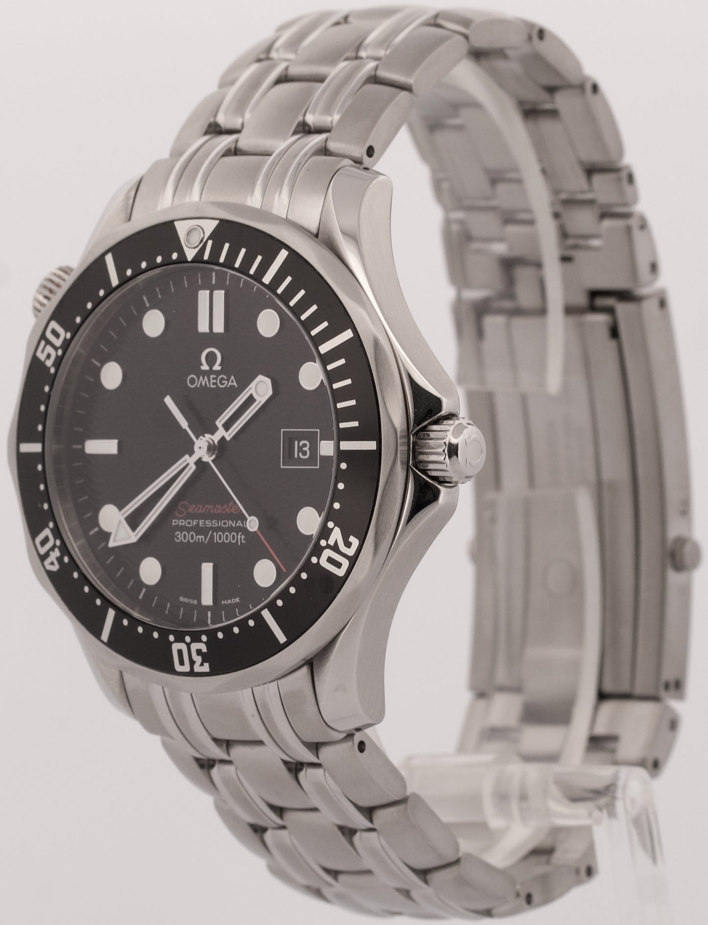 Omega Seamaster Diver 300M 41mm BLACK WAVE Quartz Steel 212.30.41.61.01.001 BOX