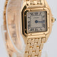 Ladies Cartier Panthere Small IVORY ROMAN 18K Yellow Gold 22mm Quartz 866911