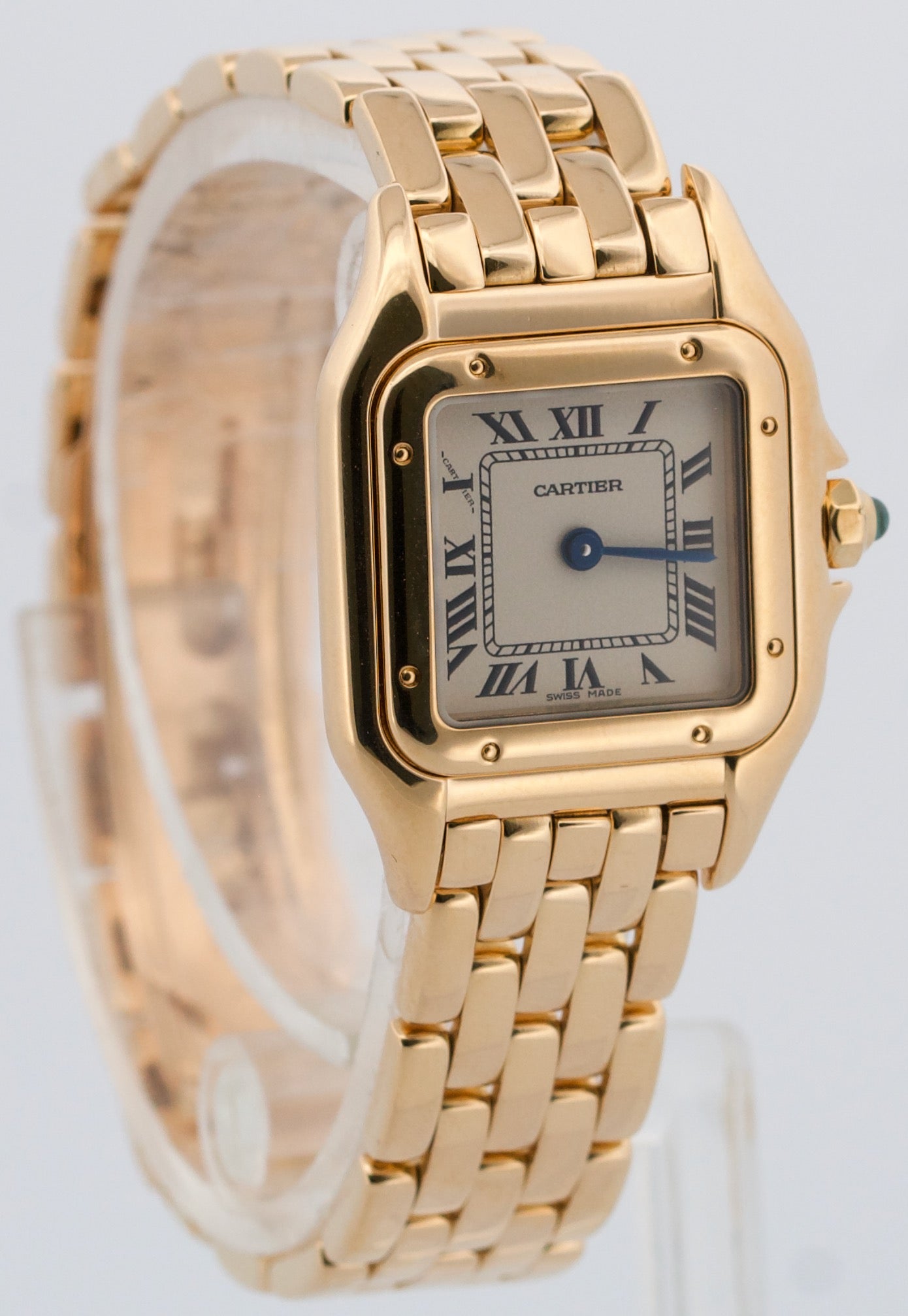 Ladies Cartier Panthere Small IVORY ROMAN 18K Yellow Gold 22mm Quartz 866911
