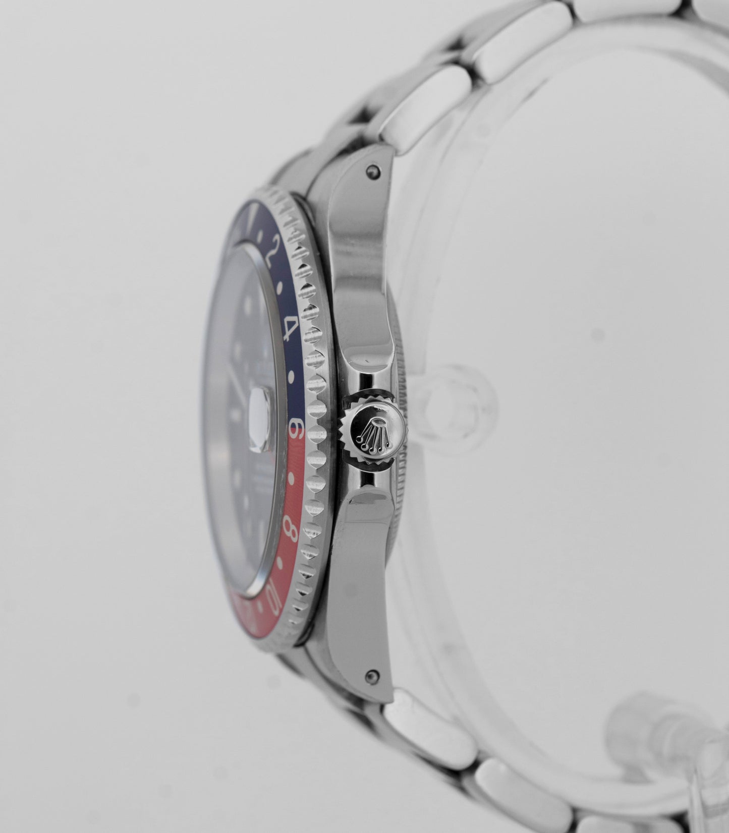 PAPERS Rolex GMT-Master II PEPSI Blue Stainless Steel Date 16710 Watch BOX