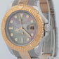 PAPERS Rolex Yacht-Master 40mm TAHITIAN MOP 18K Gold Two-Tone 16623 Watch BOX