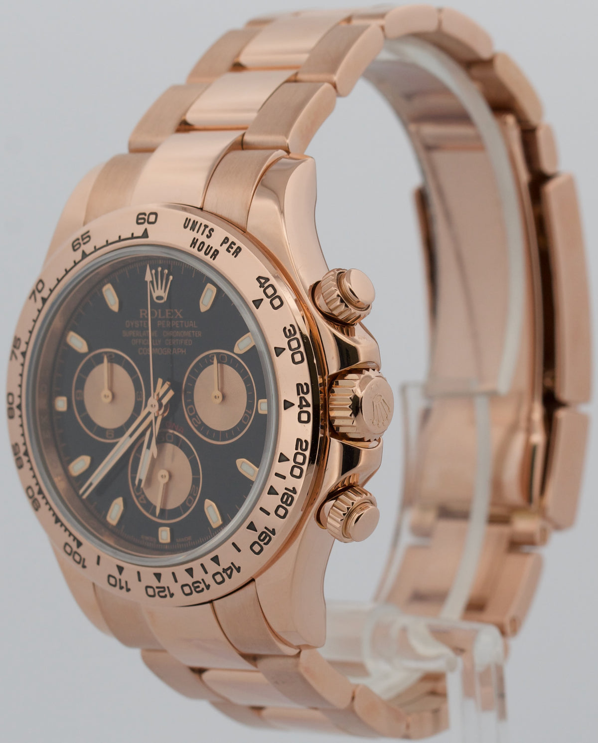 Rolex Daytona Cosmograph 116505 Black 40mm 18K Rose Gold Chronograph Watch Box