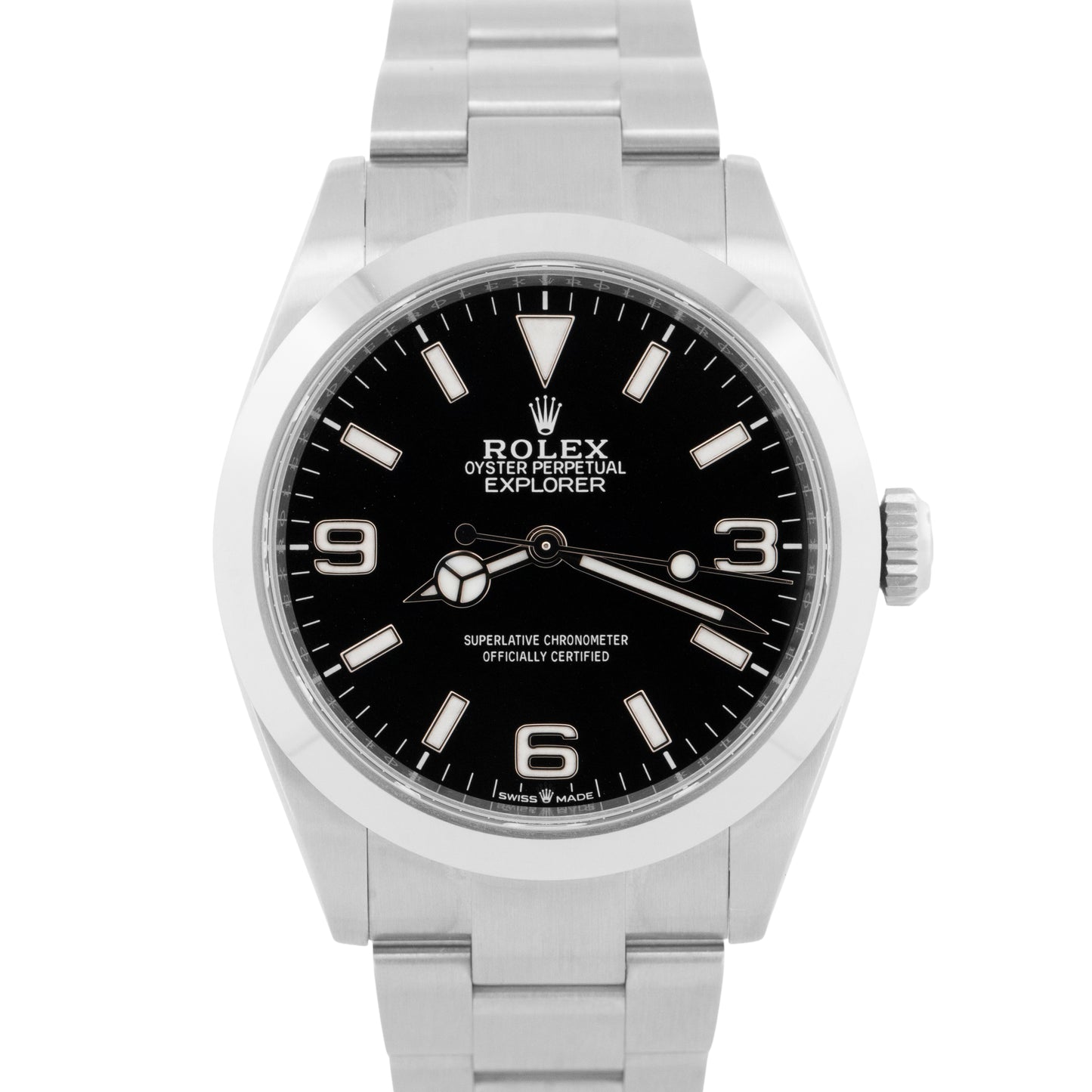 2025 PAPERS Rolex Explorer I BLACK Stainless Steel 40mm 224270 Watch BOX