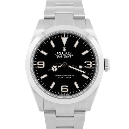 2025 PAPERS Rolex Explorer I BLACK Stainless Steel 40mm 224270 Watch BOX
