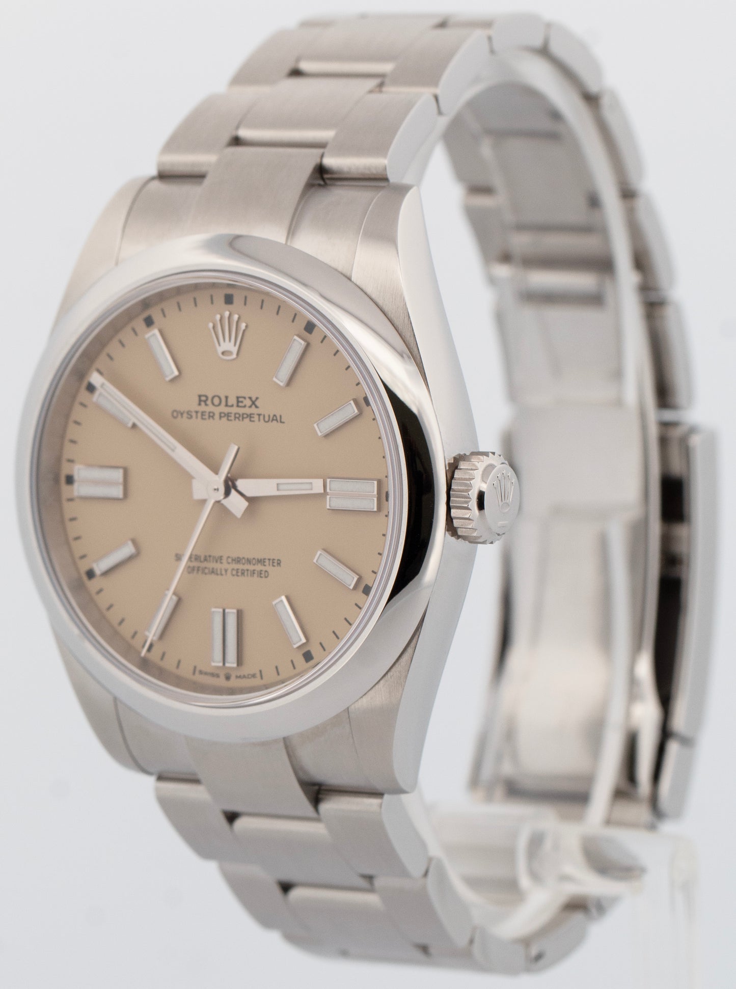 FEB 2026 PAPERS Rolex Oyster Perpetual 41 BEIGE DIAL Steel 41mm 134300 Watch BOX