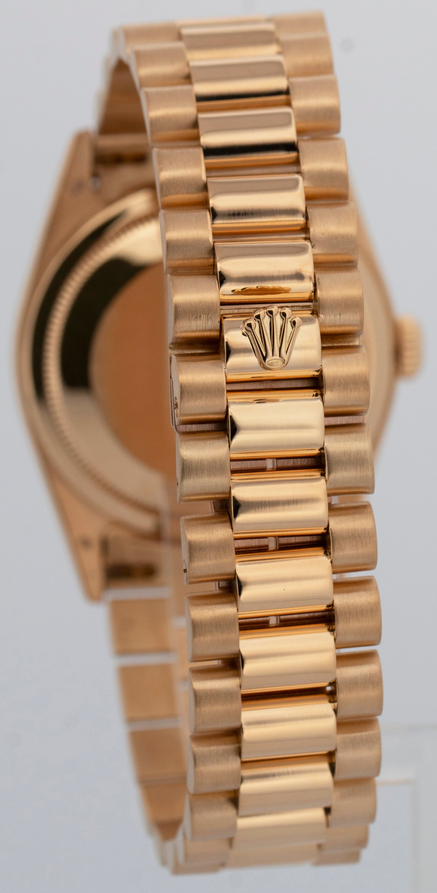 Rolex Day-Date President 18238 Silver Double Quick 36mm 18K Yellow Gold Watch