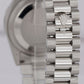 MINT Rolex Day-Date Presidential 36mm Silver DIAMOND 950 Platinum Watch 118206