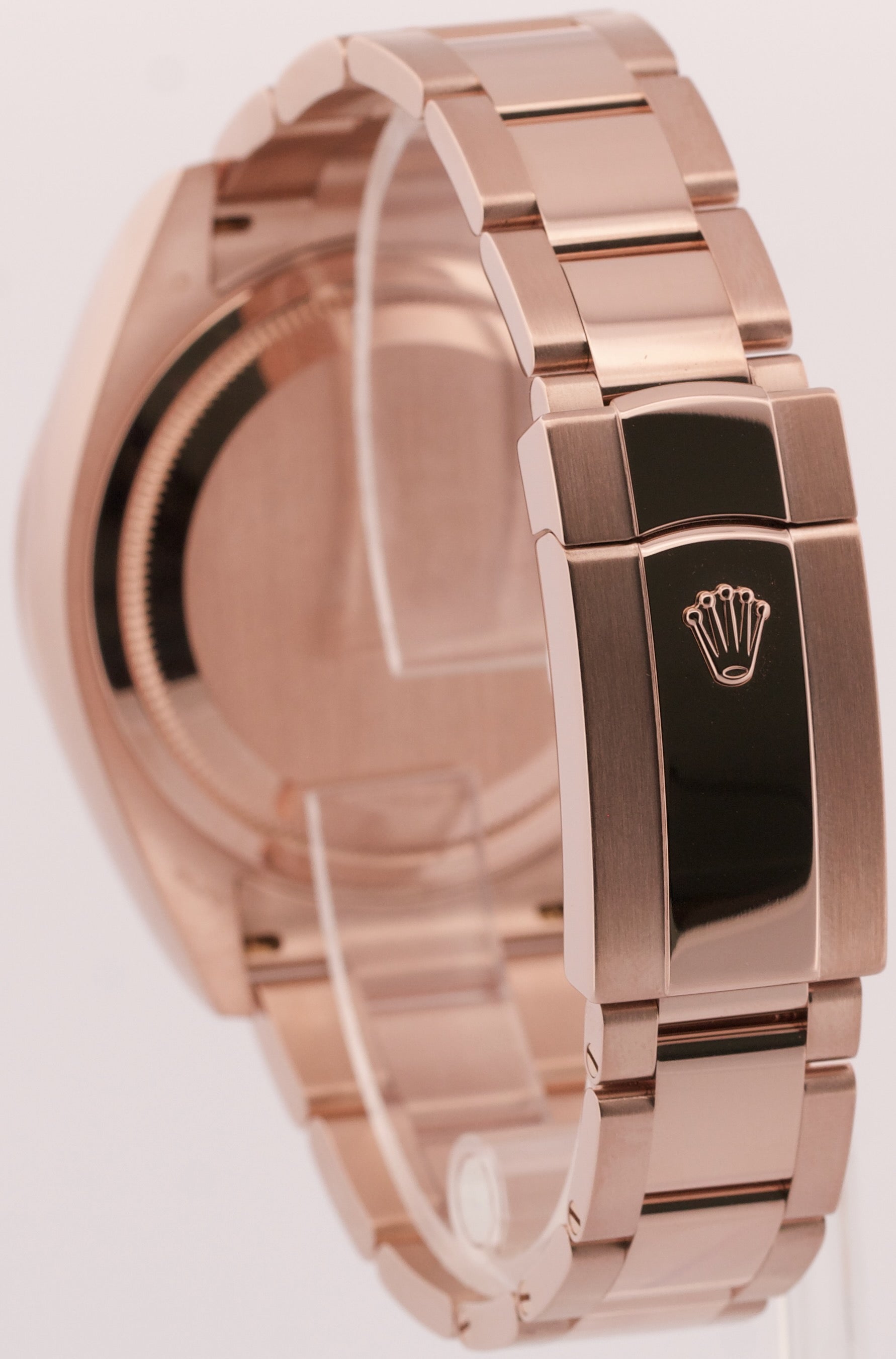 2021 PAPERS Rolex Sky-Dweller WHITE 18K Rose Gold OYSTER Fluted