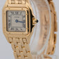 Ladies Cartier Panthere Small IVORY ROMAN 18K Yellow Gold 22mm Quartz 866911