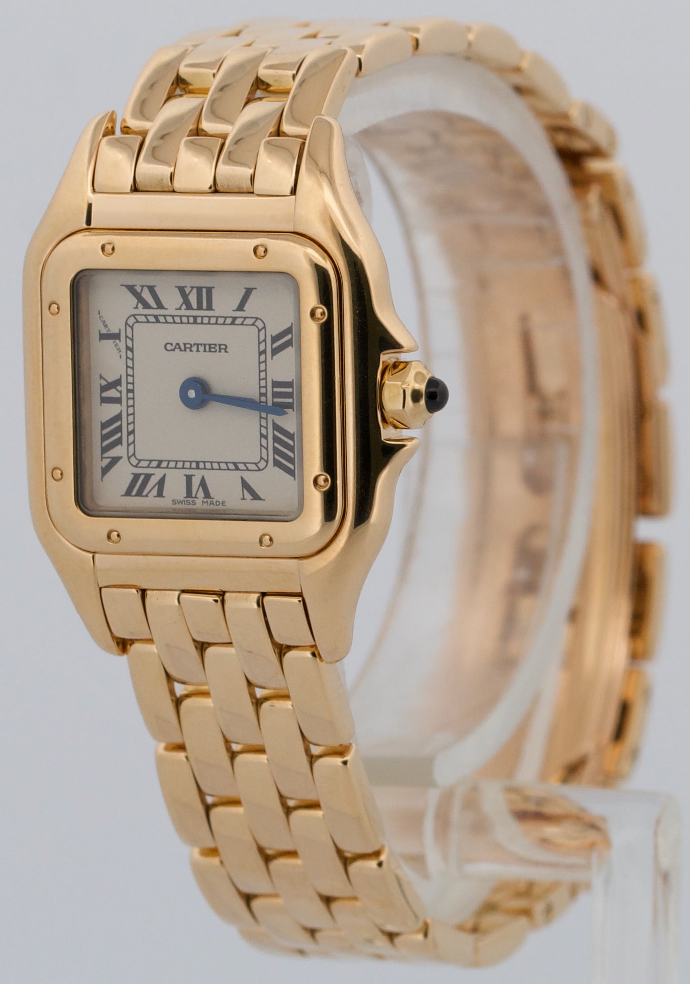 Ladies Cartier Panthere Small IVORY ROMAN 18K Yellow Gold 22mm Quartz 866911