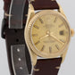VINTAGE 1982 Rolex Oyster Perpetual Date 34mm CHAMPAGNE 14K Gold Fluted 15037