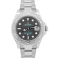 Rolex Yacht-Master Midsize Stainless Steel RHODIUM Blue Oyster 37mm Watch 268622