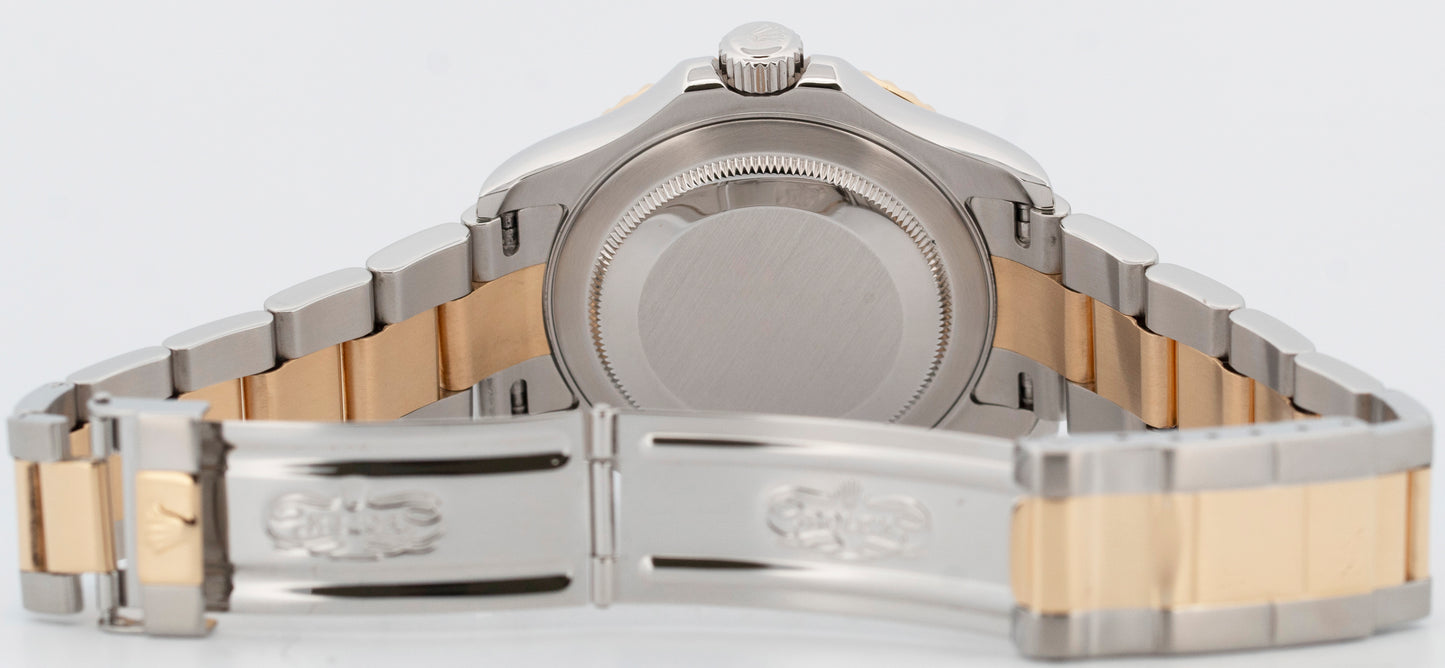 Rolex Yacht-Master 40mm BLUE 18K Two-Tone 18K Yellow Gold Steel 16623 Watch