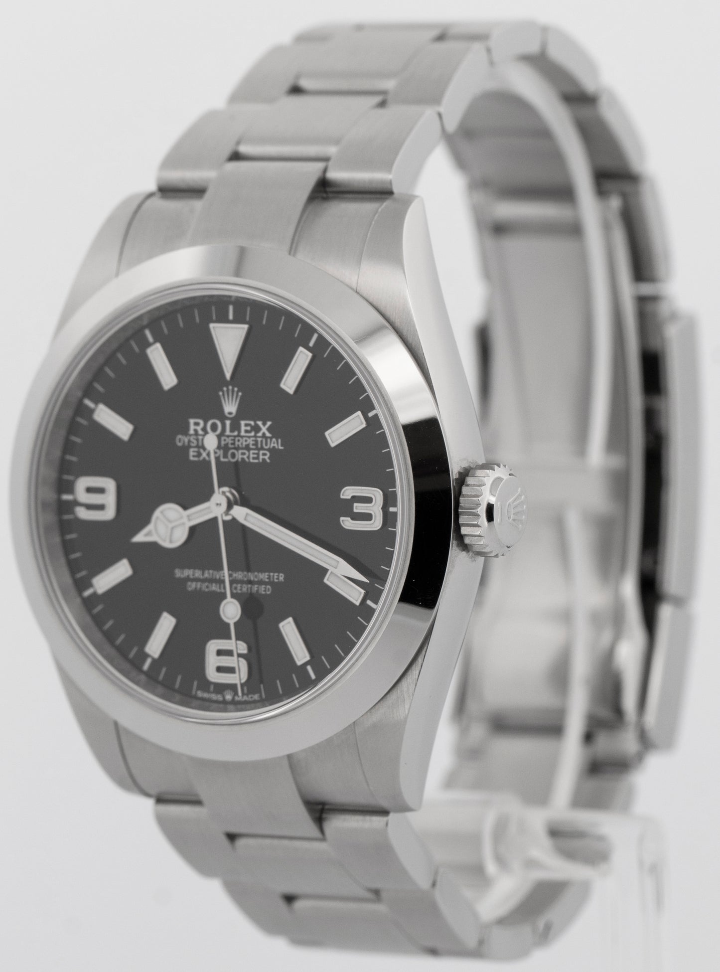 2025 PAPERS Rolex Explorer I BLACK Stainless Steel 40mm 224270 Watch BOX