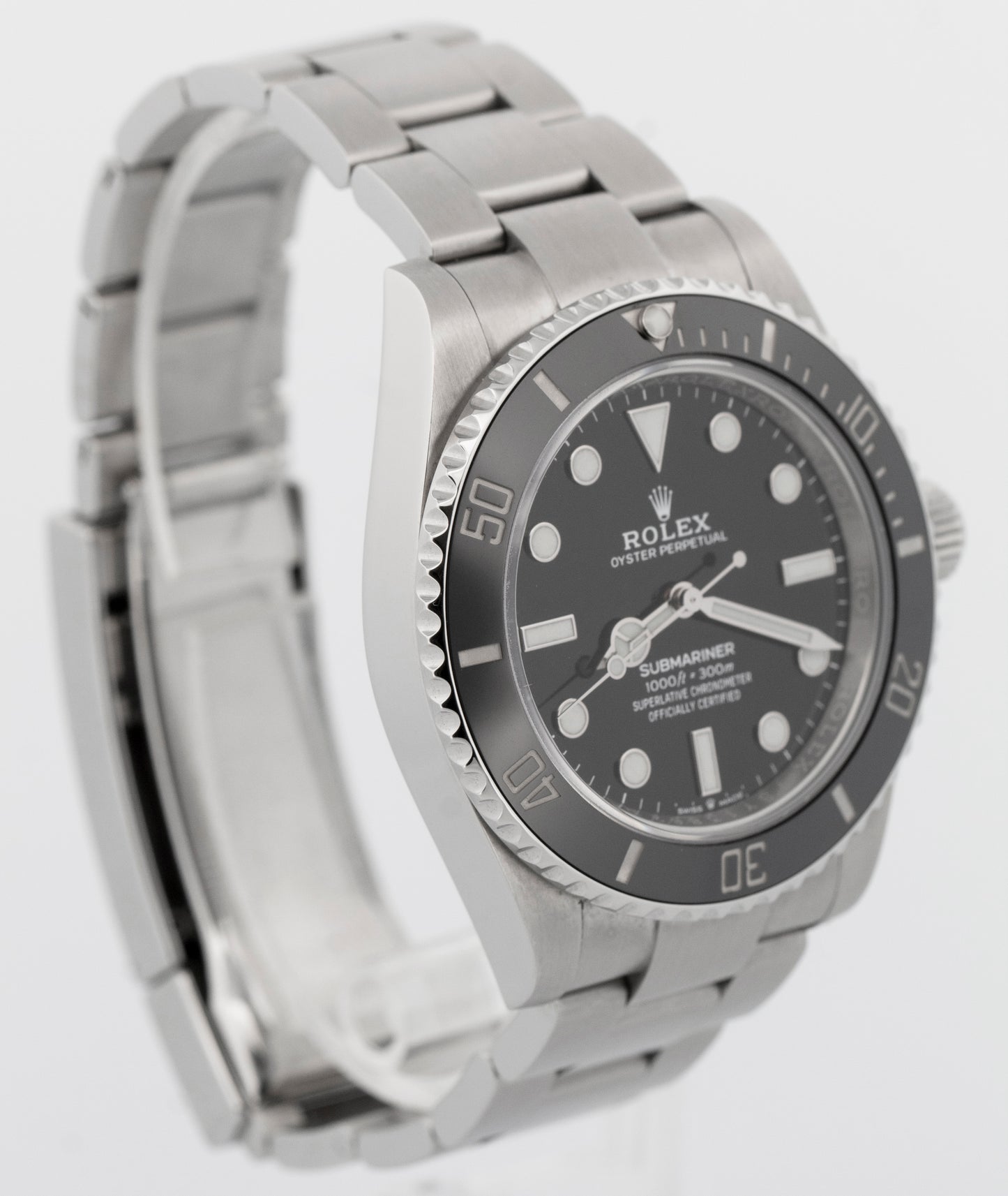 2020 PAPERS Rolex Submariner No-Date BLACK Steel 41mm 124060 LN Watch BOX