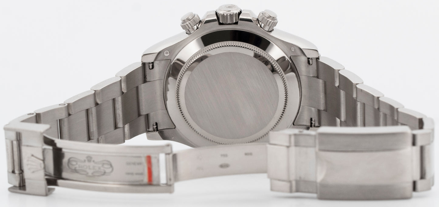 PAPERS Rolex Daytona Cosmograph BLUE 18K White Gold 40mm Watch 116509 BOX