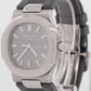 Patek Philippe Nautilus GRAY Rubber 18K White Gold Leather 40mm 5711G-001 BOX