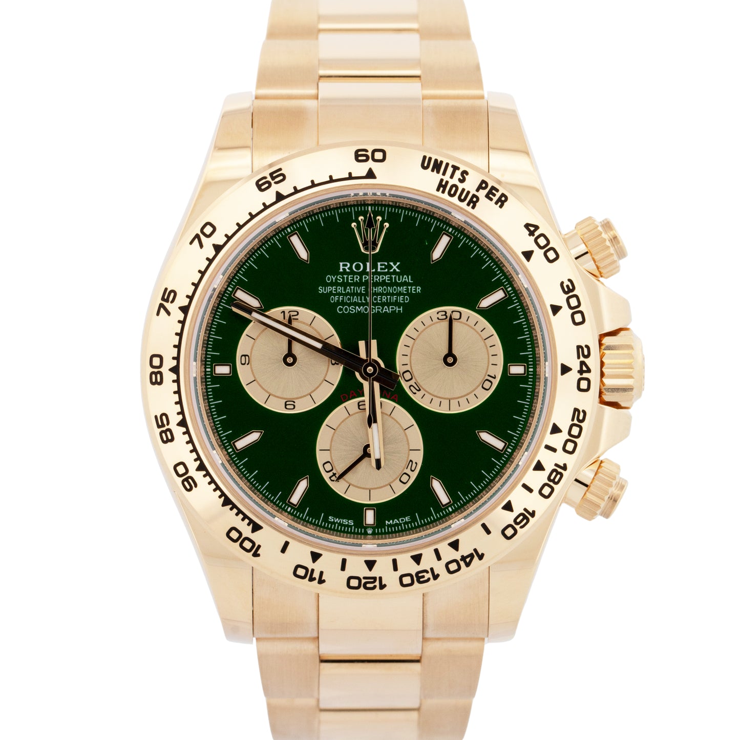 NEW 2025 PAPERS Rolex Daytona 40mm Green JOHN MAYER Yellow Gold 126508 BOX