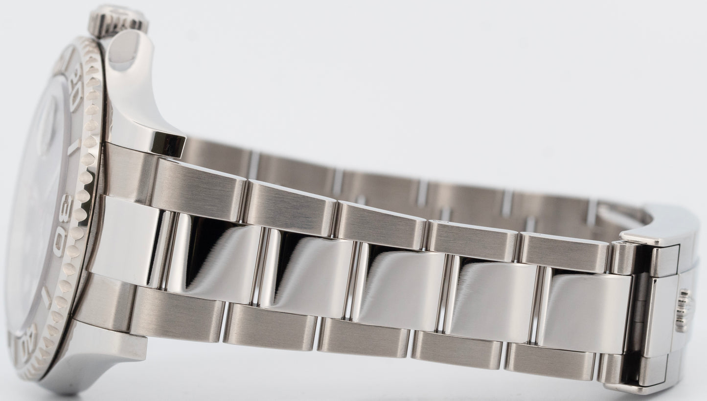 PAPERS Rolex Yacht-Master 40mm Blue 950 Platinum Steel Watch 126622 Watch BOX