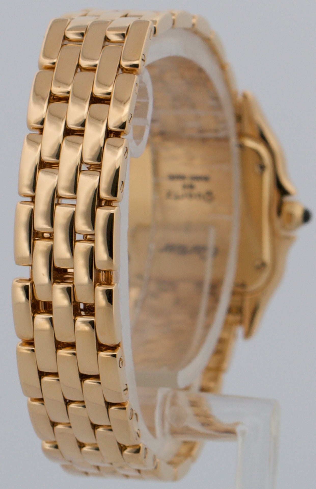 Ladies Cartier Panthere Small IVORY ROMAN 18K Yellow Gold 22mm Quartz 866911