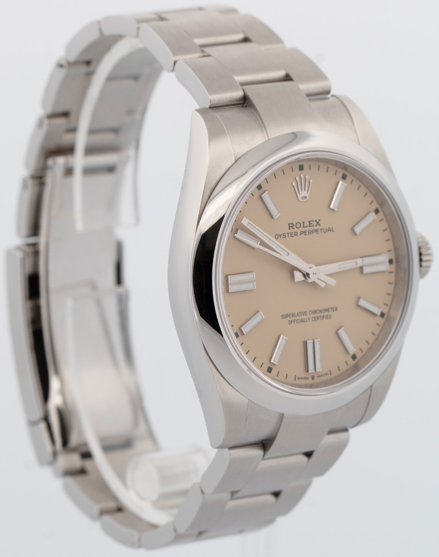 FEB 2026 PAPERS Rolex Oyster Perpetual 41 BEIGE DIAL Steel 41mm 134300 Watch BOX