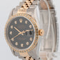 Rolex DateJust 16233 Diamond Black Two-Tone Gold Steel Jubilee 36mm Watch