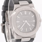Patek Philippe Nautilus GRAY Rubber 18K White Gold Leather 40mm 5711G-001 BOX