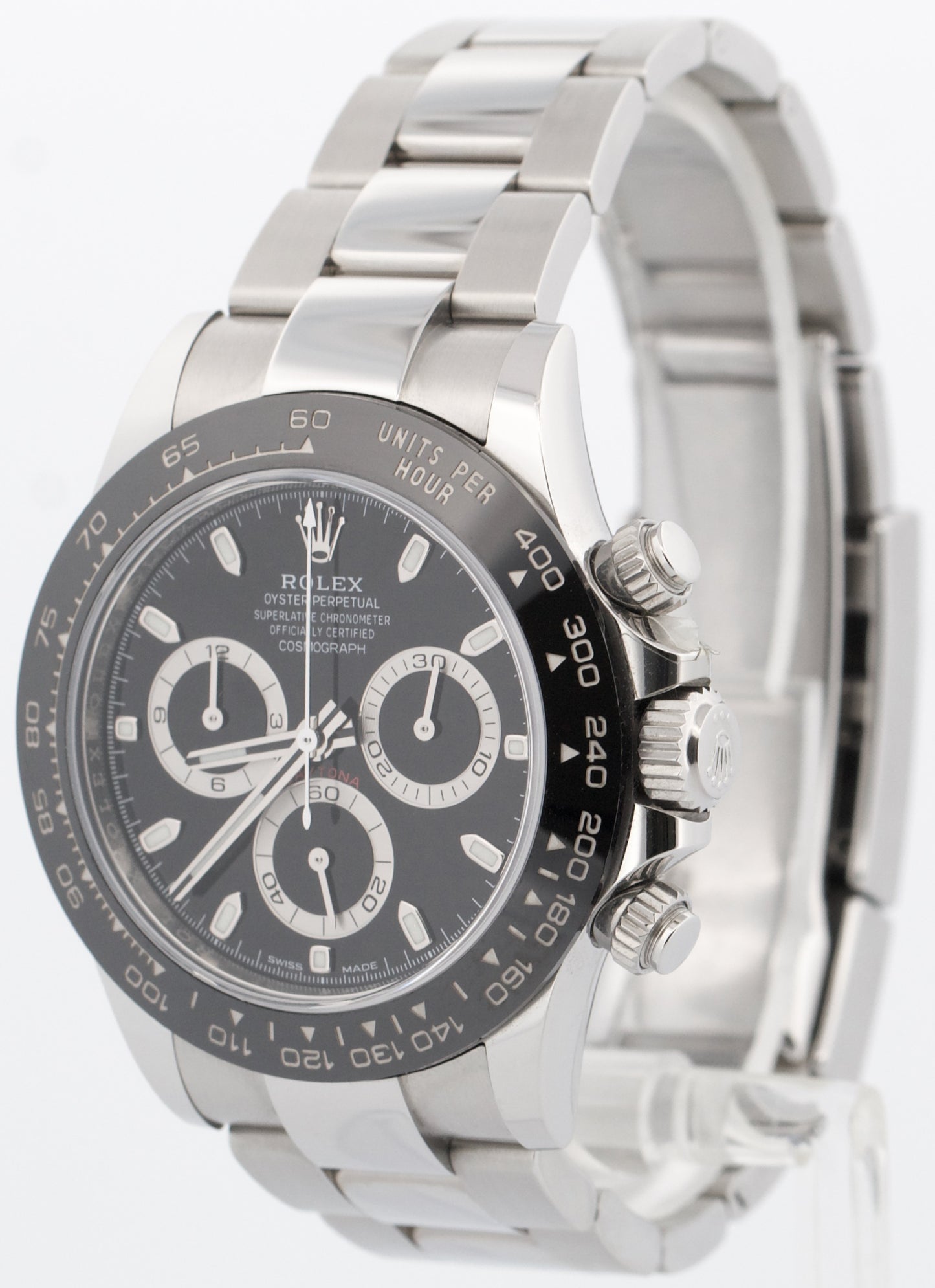 UNPOLISHED 2021 PAPERS Rolex Daytona Cosmograph BLACK Ceramic 40mm 116500 LN BOX