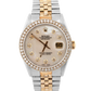 Rolex DateJust 36mm MOP DIAMOND 18K Gold Two-Tone Stainless Steel Watch 16013