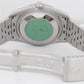 NOS Rolex DateJust Silver 36mm Stainless Steel 18K White Gold Watch 16234 BOX