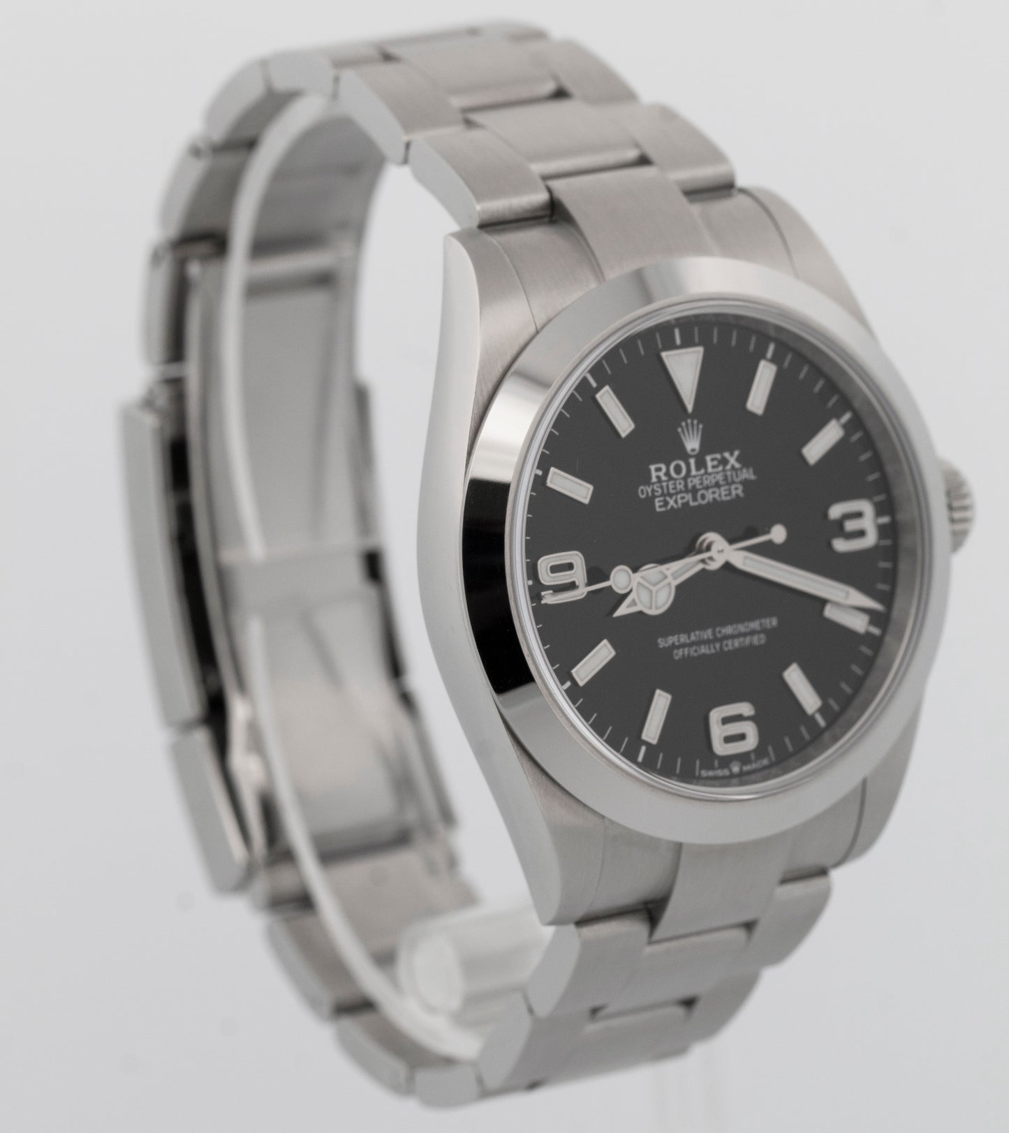 2025 PAPERS Rolex Explorer I BLACK Stainless Steel 40mm 224270 Watch BOX