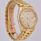 Rolex Day-Date President 36mm DIAMOND RUBY 18K Yellow Gold Quickset Watch 18238