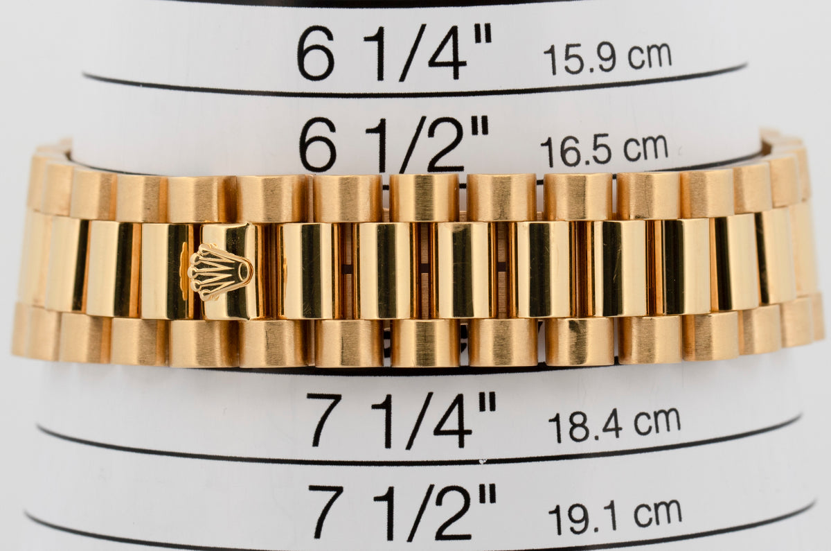 Rolex Day-Date President 18238 Diamond Champagne 18K Yellow Gold 36mm Watch