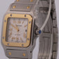 UNPOLISHED Cartier Santos Galbee 29mm ROMAN 18K Steel Automatic 2319  W20041C4