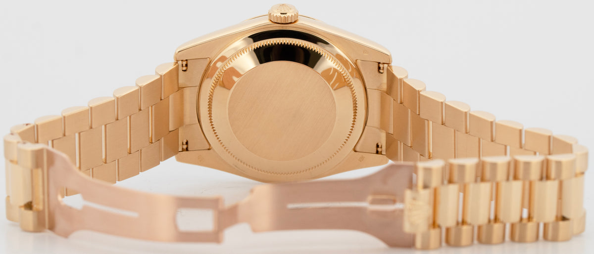 2026 RSC Rolex Day-Date President 118208 Green 18K Yellow Gold Smooth 36mm Watch