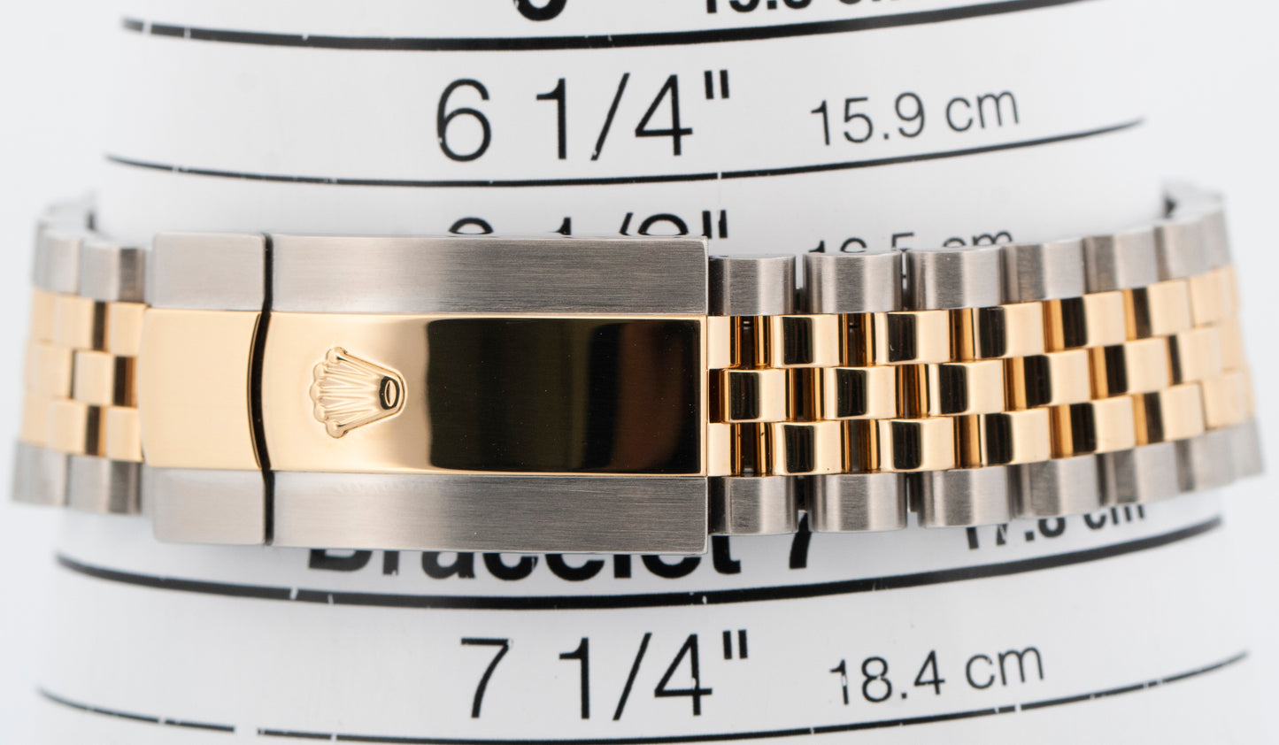 Rolex DateJust SILVER DIAMOND JUBILEE Two-Tone Gold 36mm 126233 Watch BOX