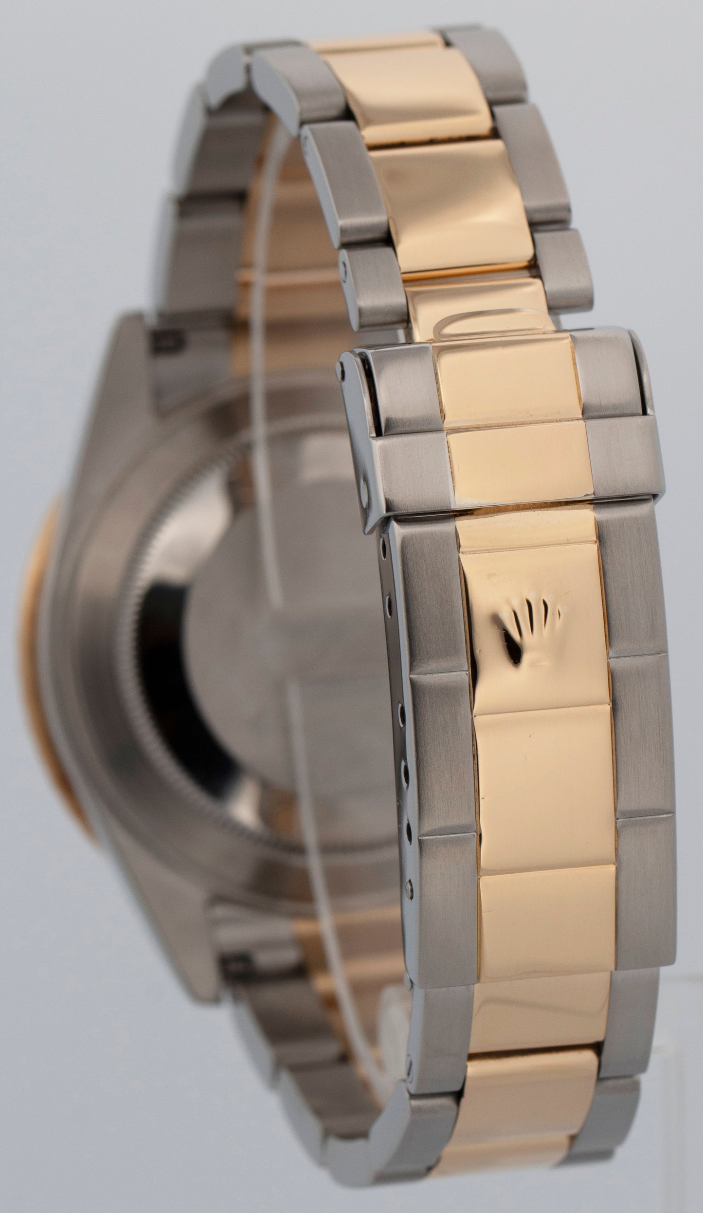 Rolex Submariner Date 16613 LB Blue No-Holes Yellow Gold Two-Tone 40mm Watch