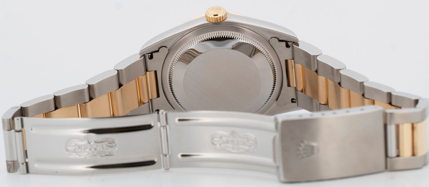 PAPERS Rolex DateJust 36mm Champagne Two-Tone 18K Gold Oyster 16203 Watch BOX